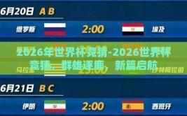 2026年世界杯竞猜-2026世界杯竞猜，群雄逐鹿，新篇启航
