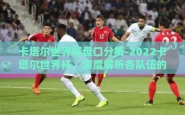 卡塔尔世界杯盘口分析-2022卡塔尔世界杯，深度解析各队伍的盘口走势与策略暗示