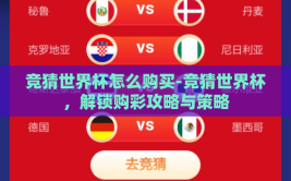竞猜世界杯怎么购买-竞猜世界杯，解锁购彩攻略与策略
