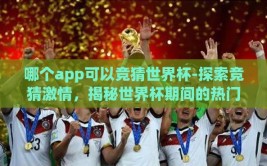 哪个app可以竞猜世界杯-探索竞猜激情，揭秘世界杯期间的热门竞猜应用