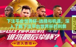 下注平台世界杯-选择与机遇，深入了解下注平台世界杯的利弊
