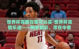 世界杯竞猜在哪可以买-世界杯竞猜乐透——网罗精彩，尽在中意之选