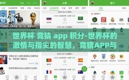 世界杯 竞猜 app 积分-世界杯的激情与指尖的智慧，竞猜APP与积分的魔力