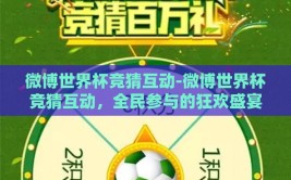 微博世界杯竞猜互动-微博世界杯竞猜互动，全民参与的狂欢盛宴