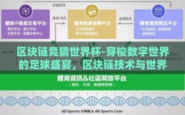 区块链竞猜世界杯-穿梭数字世界的足球盛宴，区块链技术与世界杯竞猜的奇妙融合