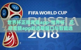 世界杯正规竞猜app-世界杯，正规竞猜app的透明窗口与智能选择