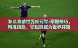 怎么竞猜世界杯冠军-掌握技巧，精准预测，你也能成为世界杯冠军的竞猜高手