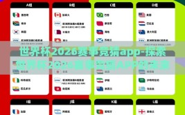 世界杯2026赛事竞猜app-探索世界杯2026赛事竞猜APP的未来趋势与影响