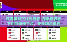 在哪里能下注世界杯-探索世界杯下注的最佳平台，安全和合法性并重的考量