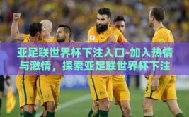 亚足联世界杯下注入口-加入热情与激情，探索亚足联世界杯下注的正确途径
