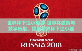 世界杯下注小程序-世界杯激情与数字乐趣，揭秘世界杯下注小程序的魅力所在