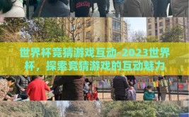 世界杯竞猜游戏互动-2023世界杯，探索竞猜游戏的互动魅力