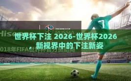 世界杯下注 2026-世界杯2026，新视界中的下注新姿