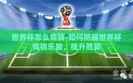 世界杯怎么竞猜-如何把握世界杯竞猜乐趣，提升胜算