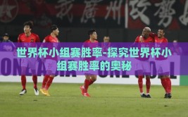 世界杯小组赛胜率-探究世界杯小组赛胜率的奥秘