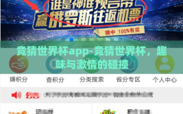 竞猜世界杯app-竞猜世界杯，趣味与激情的碰撞