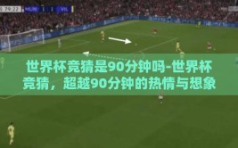 世界杯竞猜是90分钟吗-世界杯竞猜，超越90分钟的热情与想象