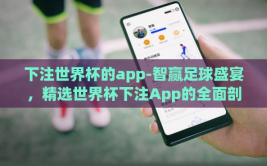 下注世界杯的app-智赢足球盛宴，精选世界杯下注App的全面剖析