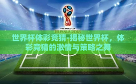 世界杯体彩竞猜-揭秘世界杯，体彩竞猜的激情与策略之舞