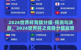 2026世界杯竞猜分组-预测与决战，2026世界杯之竞猜分组遐想