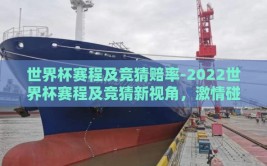 世界杯赛程及竞猜赔率-2022世界杯赛程及竞猜新视角，激情碰撞与数据分析中的智慧火花