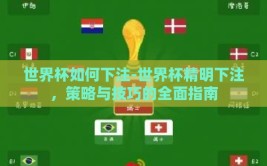 世界杯如何下注-世界杯精明下注，策略与技巧的全面指南