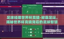 足球经理世界杯竞猜-称霸足坛，揭秘世界杯竞猜背后的足球智慧与策略经营