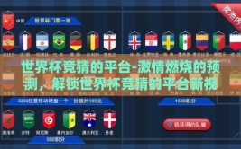 世界杯竞猜的平台-激情燃烧的预测，解锁世界杯竞猜的平台新视角