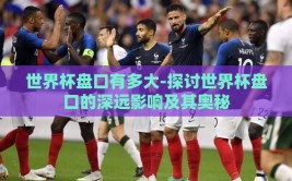 世界杯盘口有多大-探讨世界杯盘口的深远影响及其奥秘