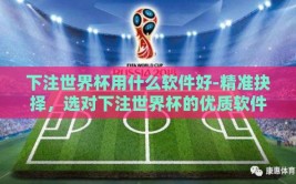 下注世界杯用什么软件好-精准抉择，选对下注世界杯的优质软件指南