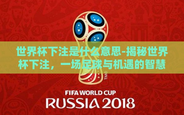 世界杯下注是什么意思-揭秘世界杯下注,一场足球与机遇的智慧博弈 世界杯下注是什么意思-揭秘世界杯下注,一场足球与机遇的智慧博弈