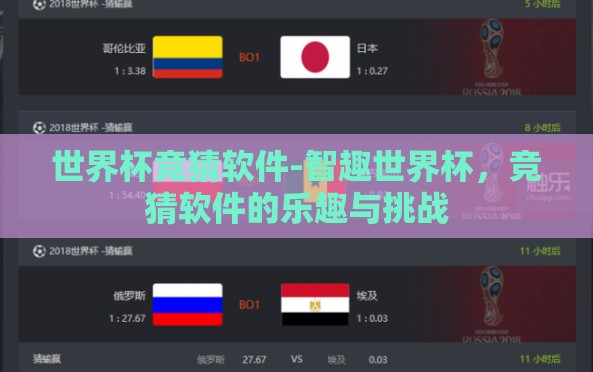 世界杯竞猜软件-智趣世界杯,竞猜软件的乐趣与挑战 世界杯竞猜软件-智趣世界杯,竞猜软件的乐趣与挑战