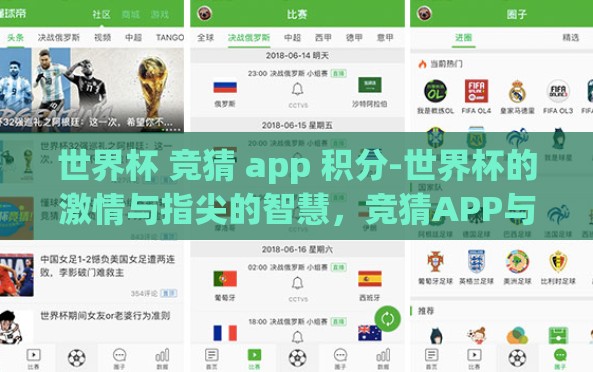 世界杯 竞猜 app 积分-世界杯的激情与指尖的智慧，竞猜APP与积分的魔力