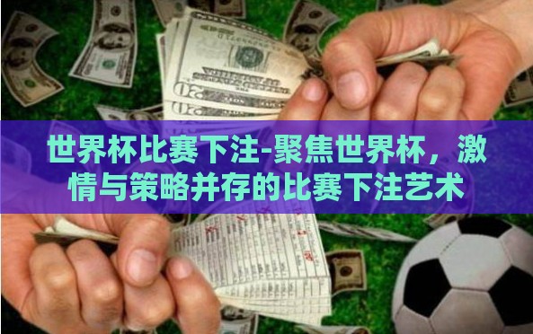 世界杯比赛下注-聚焦世界杯，激情与策略并存的比赛下注艺术