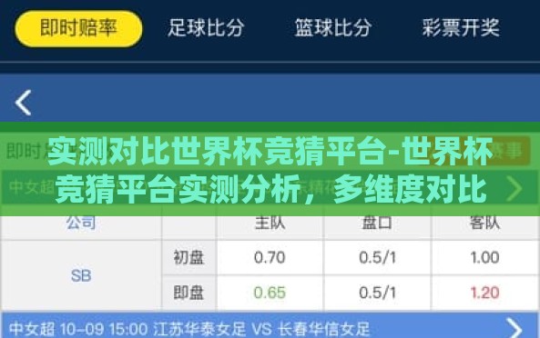实测对比世界杯竞猜平台-世界杯竞猜平台实测分析，多维度对比助您精准预判